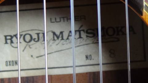 RYOJI MATSUOKA, Japan 1976 
<br>Spruce/Indian rosewood  